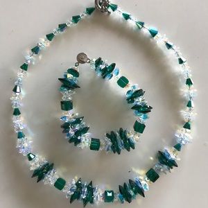 Retired Swarovski Crystal Necklace & Bracelet